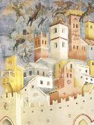 GIOTTO di Bondone The Devils Cast out of Arezzo (mk08) painting
